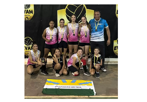 Imagem de compartilhamento para o artigo Equipe de Chapadão do Sul participa de torneio de Voleibol em Três Lagoas da MS Todo dia